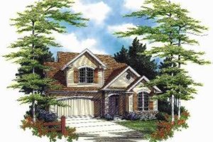 Traditional Exterior - Front Elevation Plan #48-175