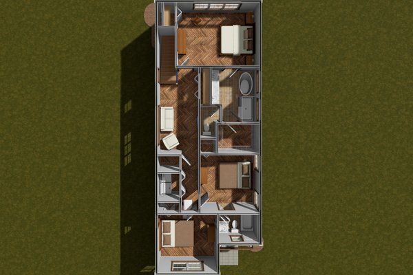 House Plan Design - Cottage Floor Plan - Upper Floor Plan #513-2267