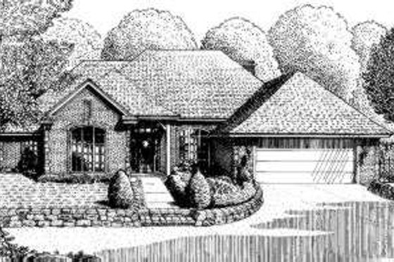 Exterior - Front Elevation for Traditional House Plan #310-150 - 4 bed, 3 bath