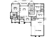 Mediterranean Style House Plan - 3 Beds 2.5 Baths 1834 Sq/Ft Plan #417-158 