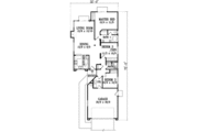 Adobe / Southwestern Style House Plan - 3 Beds 2 Baths 1303 Sq/Ft Plan #1-1085 