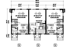 Floor Plan - Main Floor for Traditional House Plan #25-4613 - 14 bed, 6 bath