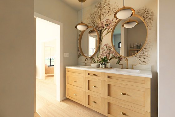 Interior - Master Bathroom for Farmhouse House Plan #126-297 - 2 bed, 2 bath