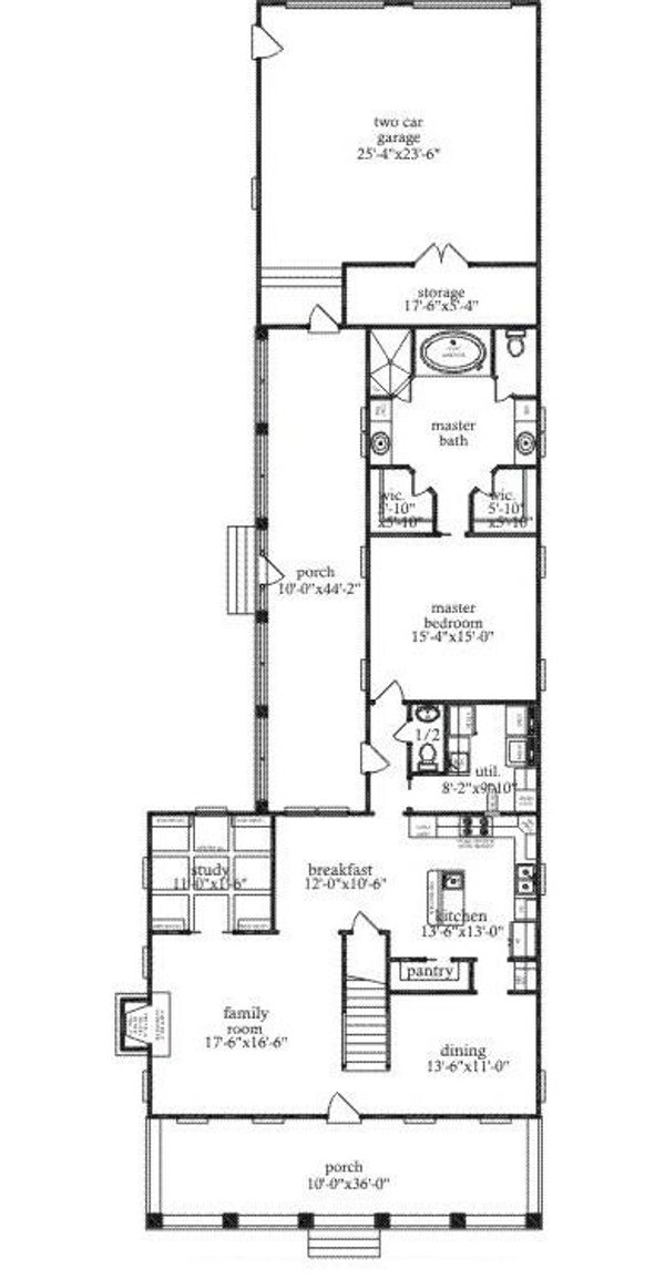 Traditional Floor Plan - Main Floor Plan #69-453
