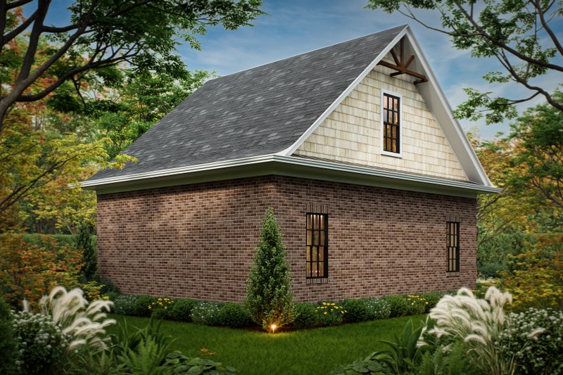Dream House Plan - Exterior - Rear Elevation for Traditional House Plan #54-719, 0 bath