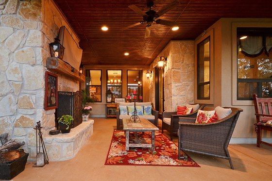 Ranch Exterior - Covered Porch Plan #140-149