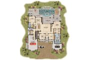 Beach Style House Plan - 4 Beds 4.5 Baths 5102 Sq/Ft Plan #548-54 