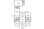 Mediterranean Style House Plan - 5 Beds 3.5 Baths 5908 Sq/Ft Plan #81-648 