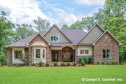 European Style House Plan - 4 Beds 3 Baths 2453 Sq/Ft Plan #929-1056 