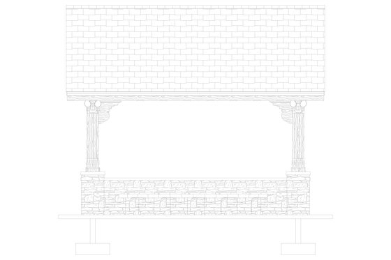 Exterior - Other Elevation for Southern House Plan #1060-114, 0 bath