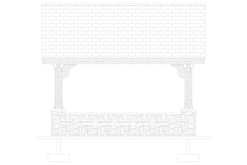House Blueprint - Exterior - Other Elevation for Southern House Plan #1060-114, 0 bath