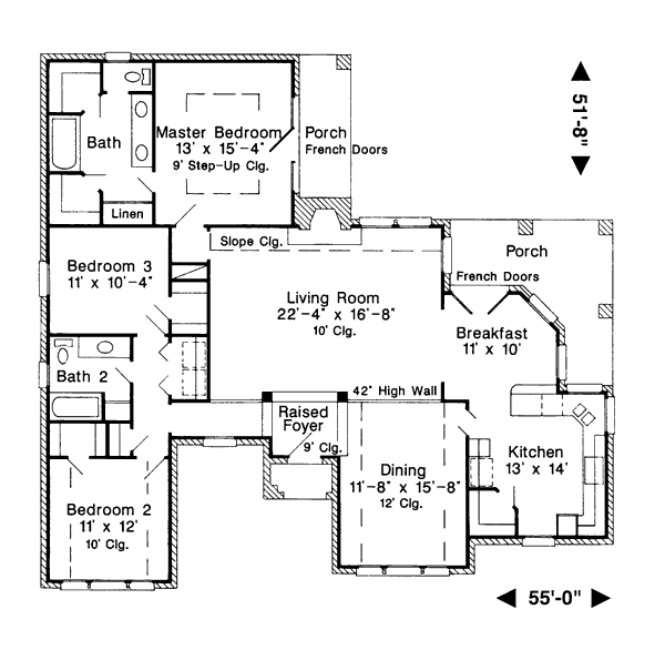 Dream House Plan - European Floor Plan - Main Floor Plan #410-302