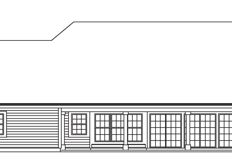 Home Plan - Exterior - Rear Elevation for Contemporary House Plan #57-583 - 3 bed, 2.5 bath