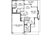 European Style House Plan - 2 Beds 2 Baths 1617 Sq/Ft Plan #70-859 
