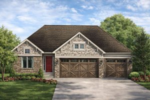 Craftsman Exterior - Front Elevation Plan #20-2115