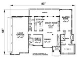 European Style House Plan - 6 Beds 6.5 Baths 5963 Sq/Ft Plan #20-2472 
