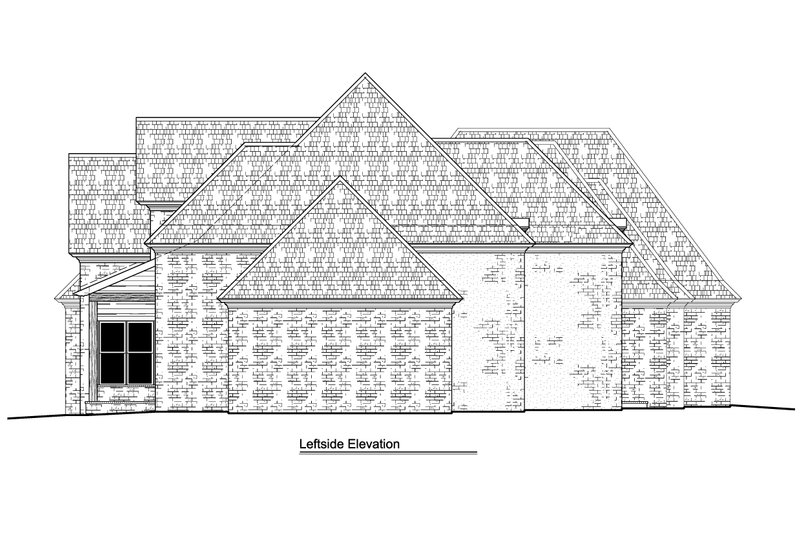 House Plan Design - Exterior - Other Elevation 1 for European House Plan #1081-7 - 4 bed, 4.5 bath