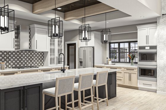 Interior - Kitchen 1 for Farmhouse House Plan #455-305 - 5 bed, 3.5 bath