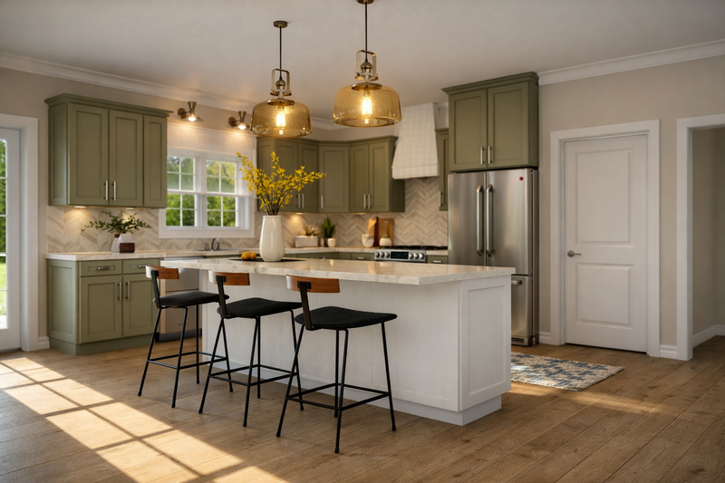 Architectural House Design - Interior - Kitchen for Farmhouse House Plan #1117-51 - 3 bed, 3 bath