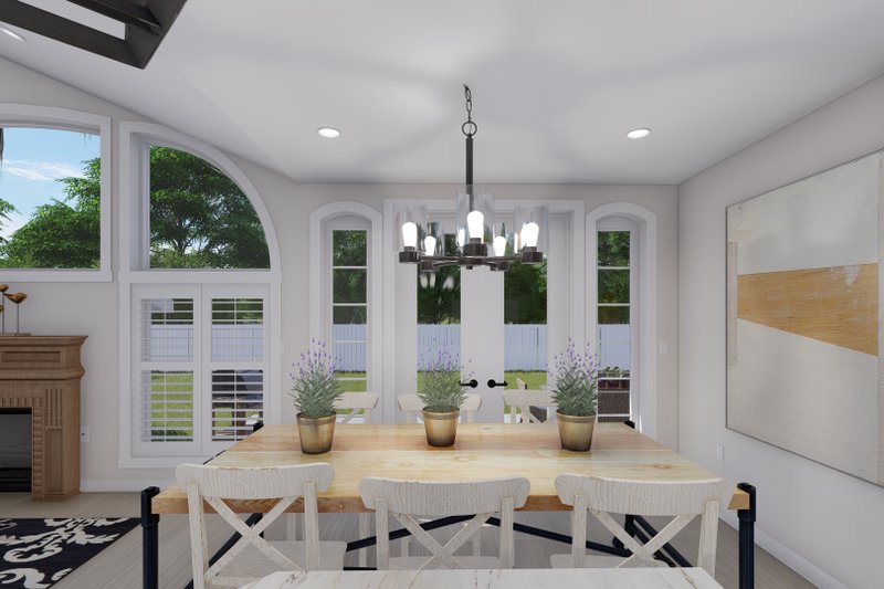 House Design - Interior - Dining Room for Craftsman House Plan #1060-261 - 2 bed, 2 bath