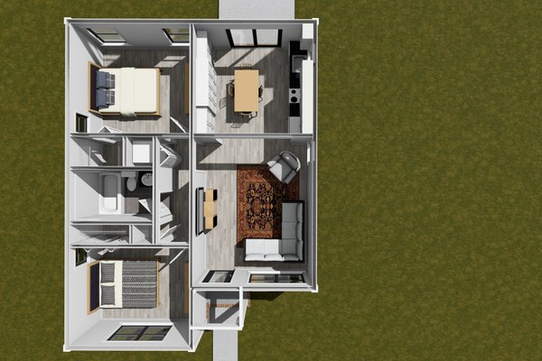 Cottage Floor Plan - Main Floor Plan #513-2393