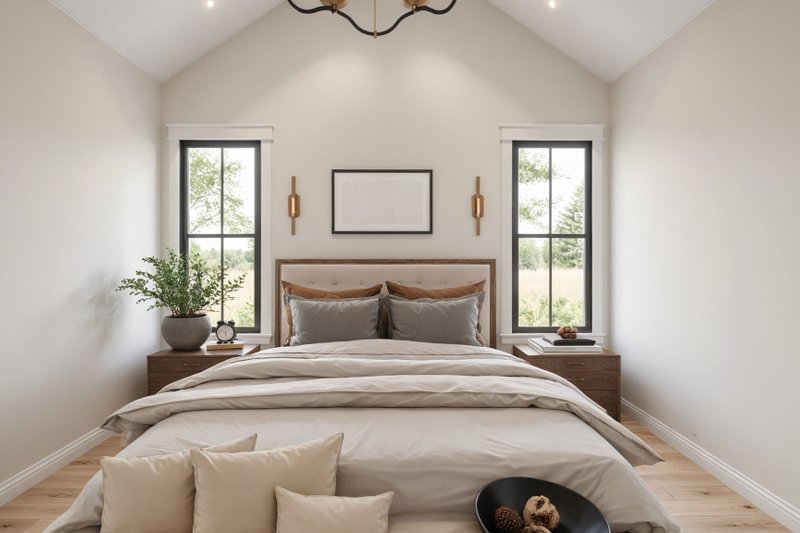 Architectural House Design - Interior - Master Bedroom for Farmhouse House Plan #1074-115 - 3 bed, 2.5 bath