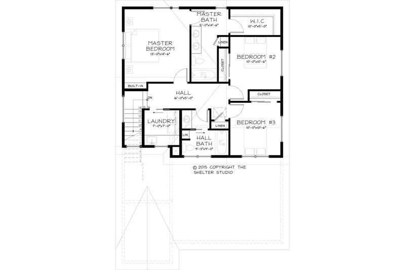 Home Plan - Floor Plan - Upper Floor for Traditional House Plan #895-42 - 3 bed, 2.5 bath