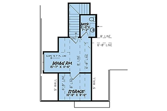 Floor Plan - Upper Floor for Craftsman House Plan #923-144 - 4 bed, 3.5 bath