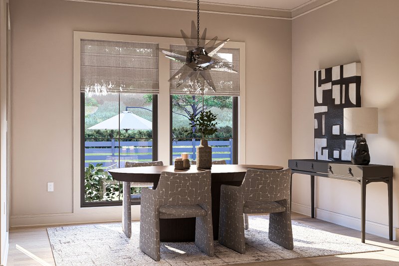 House Design - Interior - Dining Room for Mediterranean House Plan #455-394 - 4 bed, 3.5 bath