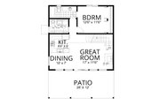 Cabin Style House Plan - 2 Beds 1 Baths 1185 Sq/Ft Plan #112-296 Floor 
