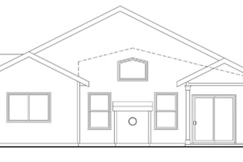 House Plan Design - Exterior - Rear Elevation for Traditional House Plan #124-762 - 3 bed, 2 bath