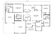 Traditional Style House Plan - 4 Beds 2 Baths 3425 Sq/Ft Plan #17-586 