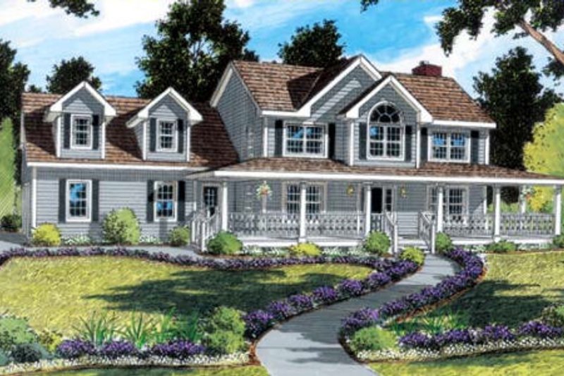Country Style House Plan - 4 Beds 2.5 Baths 2673 Sq/Ft Plan #312-472