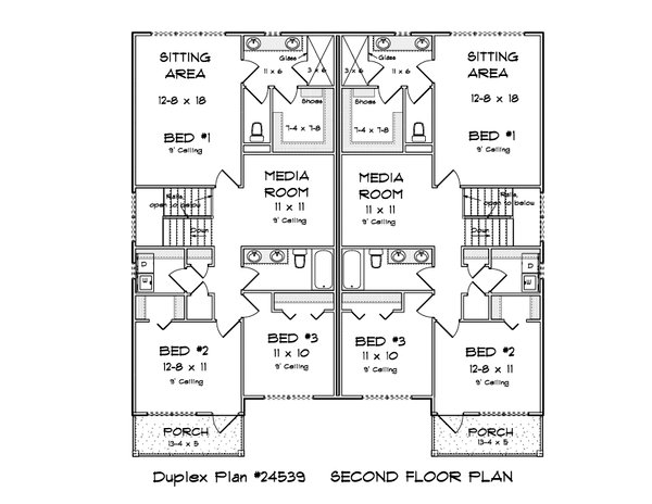 Dream House Plan - Cottage Floor Plan - Upper Floor Plan #513-2332