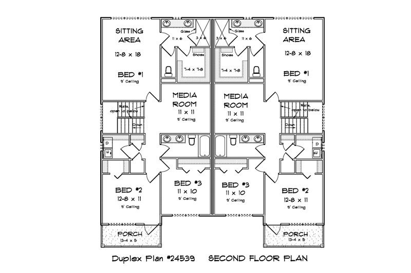 Architectural House Design - Floor Plan - Upper Floor for Cottage House Plan #513-2332 - 3 bed, 2.5 bath