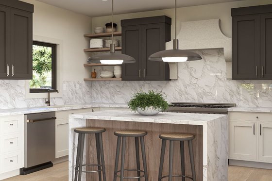 Interior - Kitchen 1 for Beach House Plan #455-672 - 3 bed, 3.5 bath