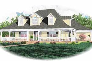 Country Exterior - Front Elevation Plan #81-248