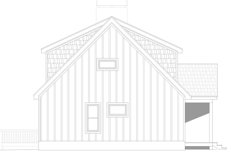 House Design - Exterior - Rear Elevation for Colonial House Plan #932-1035 - 5 bed, 3.5 bath