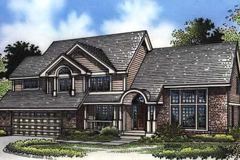 Country Style House Plan - 4 Beds 3 Baths 2786 Sq/Ft Plan #320-464