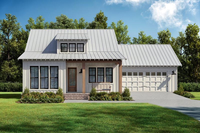 Home Plan - Exterior - Front Elevation 3 for Farmhouse House Plan #430-369 - 2 bed, 2 bath