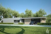 Modern Style House Plan - 3 Beds 2 Baths 1716 Sq/Ft Plan #552-4 