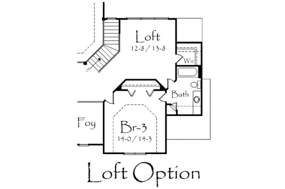 Floor Plan - Other Floor for Southern House Plan #71-121 - 3 bed, 3.5 bath