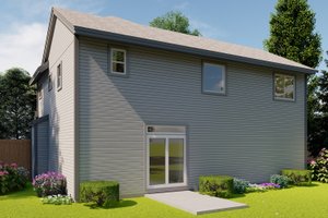 Exterior - Rear Elevation for Craftsman House Plan #53-640 - 3 bed, 2.5 bath