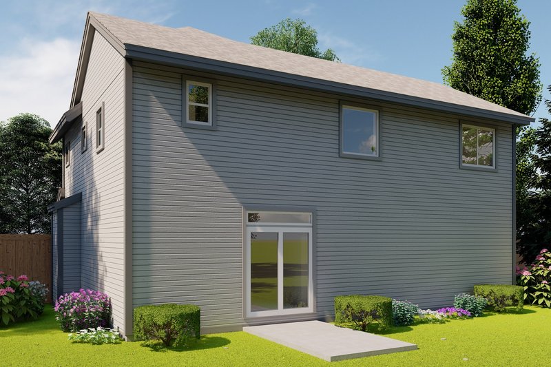 Architectural House Design - Exterior - Rear Elevation for Craftsman House Plan #53-640 - 3 bed, 2.5 bath