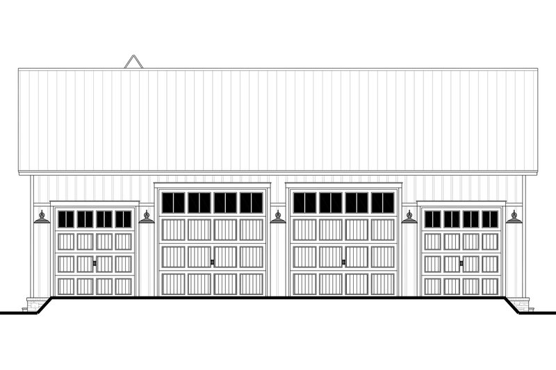 Dream House Plan - Exterior - Rear Elevation for Barndominium House Plan #430-450 - 3 bed, 2 bath