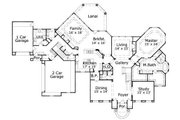 European Style House Plan - 5 Beds 5.5 Baths 5574 Sq/Ft Plan #411-293 