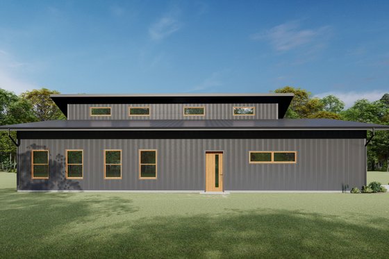 Exterior - Front Elevation for Barndominium House Plan #1092-28 - 3 bed, 2.5 bath