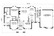 European Style House Plan - 4 Beds 3.5 Baths 3697 Sq/Ft Plan #40-400 