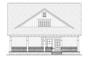Exterior - Rear Elevation for Craftsman House Plan #21-263 - 3 bed, 2.5 bath