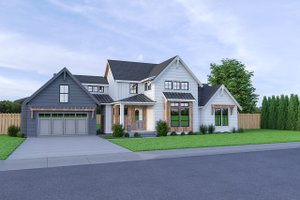 Exterior - Front Elevation 3 for Farmhouse House Plan #1070-34 - 3 bed, 2.5 bath